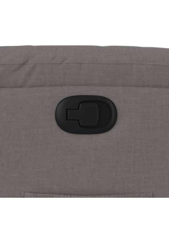 Polohovací křeslo taupe textil