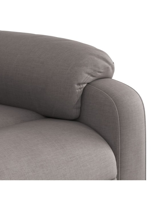 Masážní polohovací křeslo taupe textil
