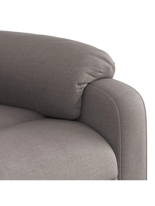 Masážní polohovací křeslo taupe textil
