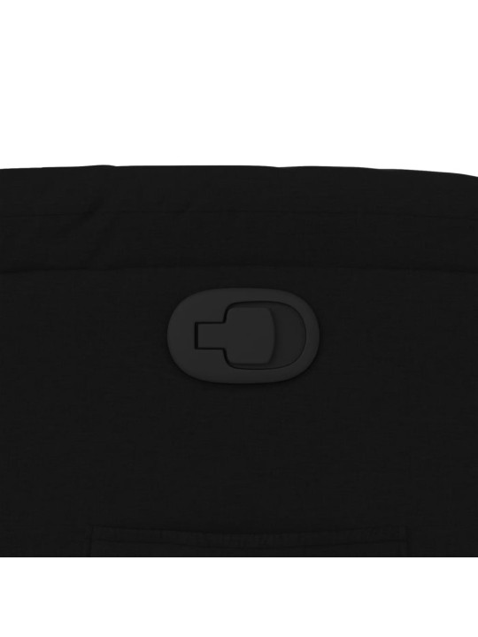 Polohovací křeslo černé textil
