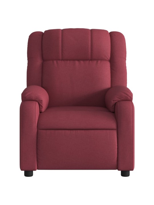 Polohovací křeslo vínové textil