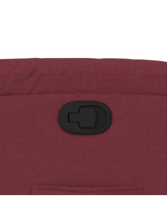 Polohovací křeslo vínové textil