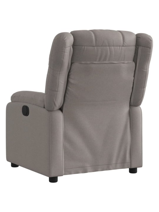 Polohovací křeslo taupe textil