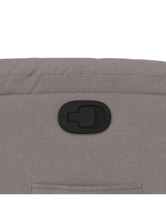Polohovací křeslo taupe textil