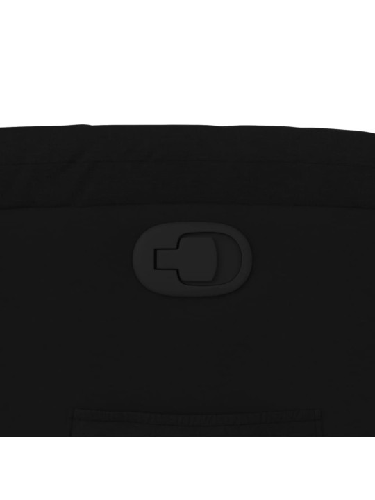 Polohovací křeslo černé textil