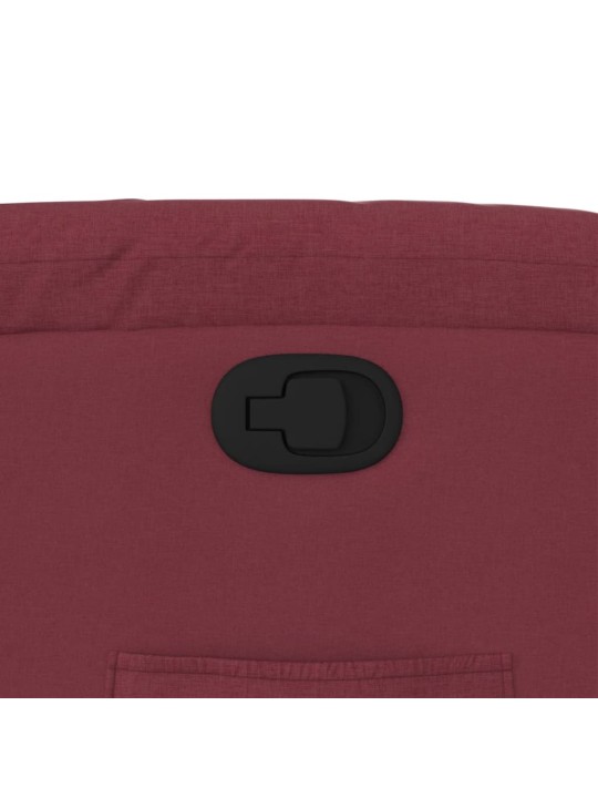 Polohovací křeslo vínové textil