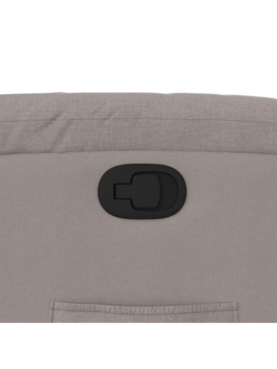 Polohovací křeslo taupe textil