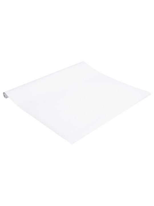 Tapety na nábytek samolepicí matné bílé 90 x 500 cm PVC
