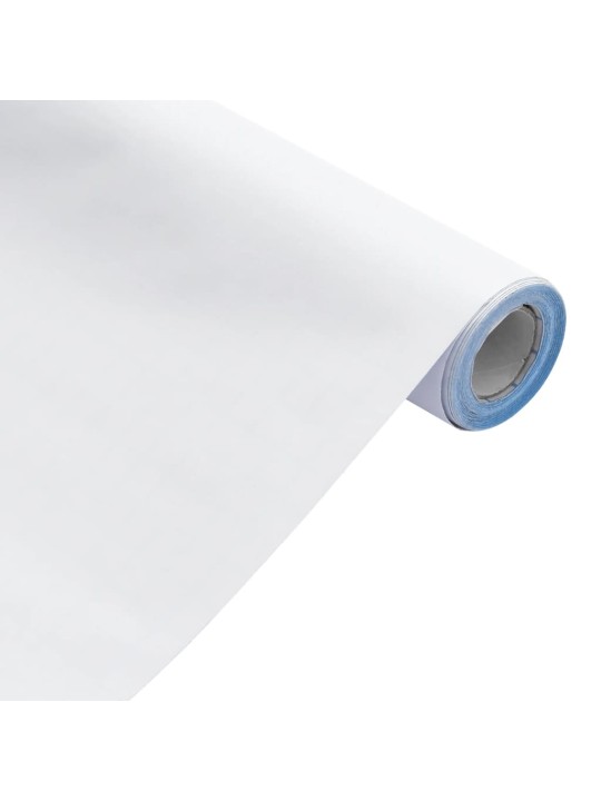 Tapety na nábytek samolepicí matné bílé 90 x 500 cm PVC