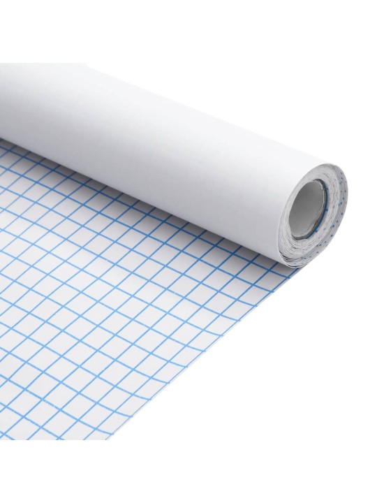 Tapety na nábytek samolepicí matné bílé 90 x 500 cm PVC