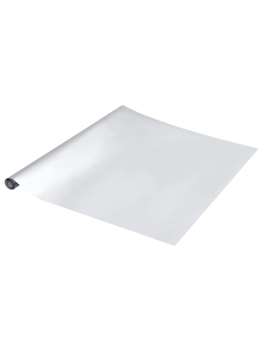 Tapety na nábytek samolepicí stříbrné 90 x 500 cm PET