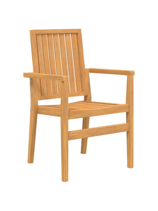 Stohovatelné zahradní židle 4 ks 56,5x57,5x91 cm masivní teak