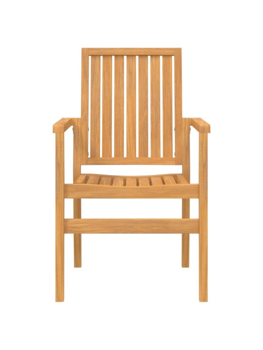 Stohovatelné zahradní židle 6 ks 56,5x57,5x91 cm masivní teak