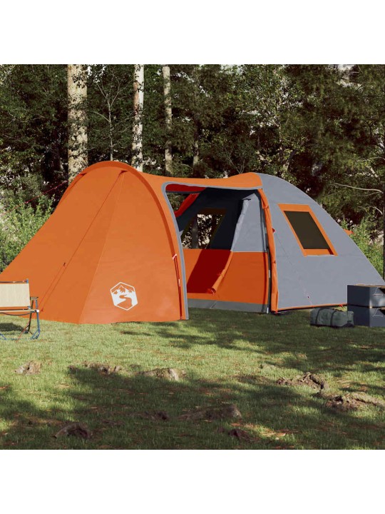 Rodinný stan kopule pro 6 osob oranžový nepromokavý