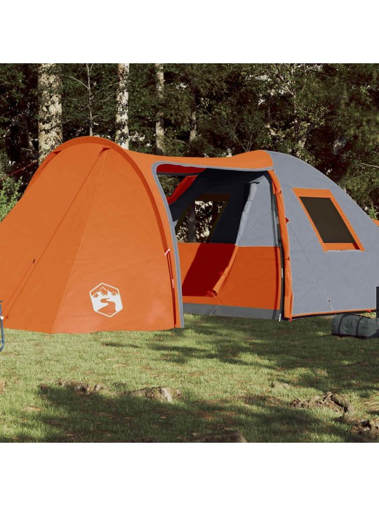 Rodinný stan kopule pro 6 osob oranžový nepromokavý