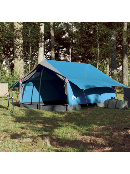 Kempingový stan pro 2 osoby modrý nepromokavý