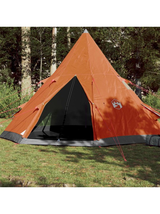 Kempingový stan týpí pro 4 osoby oranžový nepromokavý
