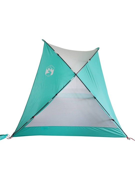 Plážový stan mořská zelená 274x178x170/148 cm 185T polyester