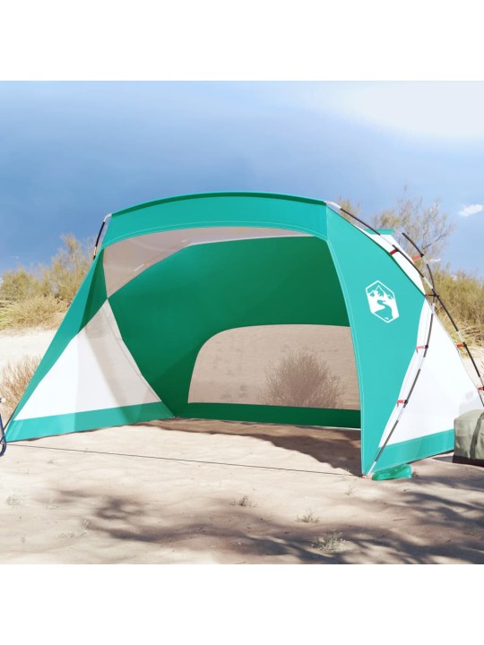 Plážový stan mořská zelená 274x178x170/148 cm 185T polyester