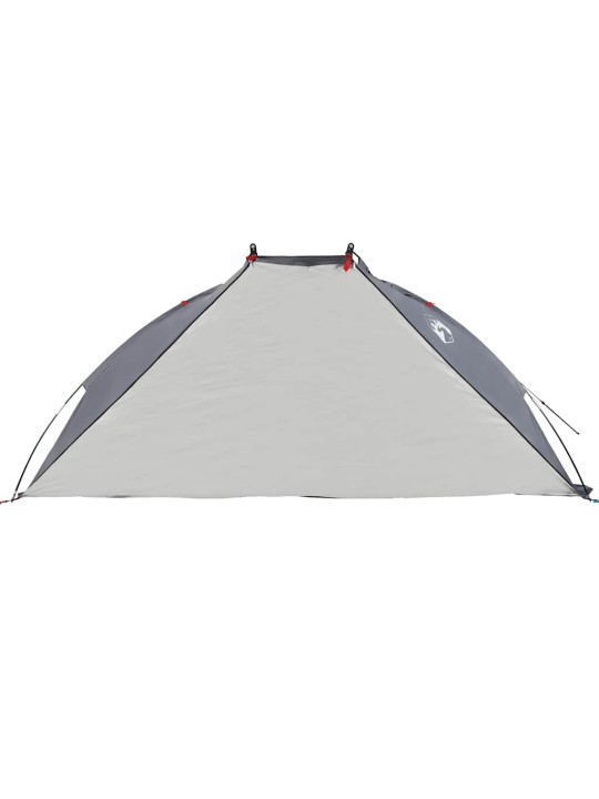 Plážový stan šedý 268 x 223 x 125 cm 185T polyester