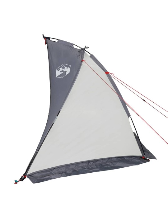 Plážový stan šedý 268 x 223 x 125 cm 185T polyester
