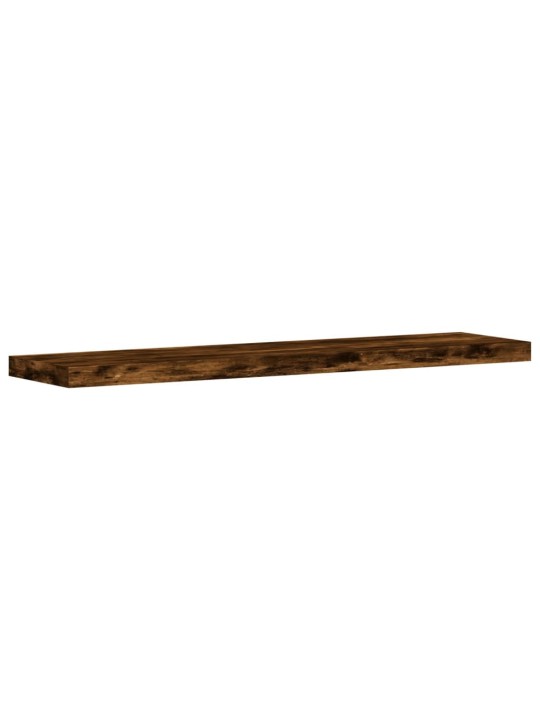 Nástěnné police 4 ks kouřový dub 40x10x1,5 cm kompozitní dřevo