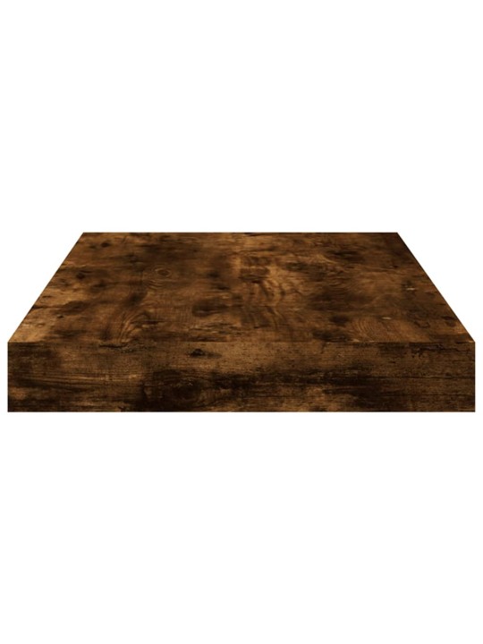 Nástěnné police 4 ks kouřový dub 40x10x1,5 cm kompozitní dřevo