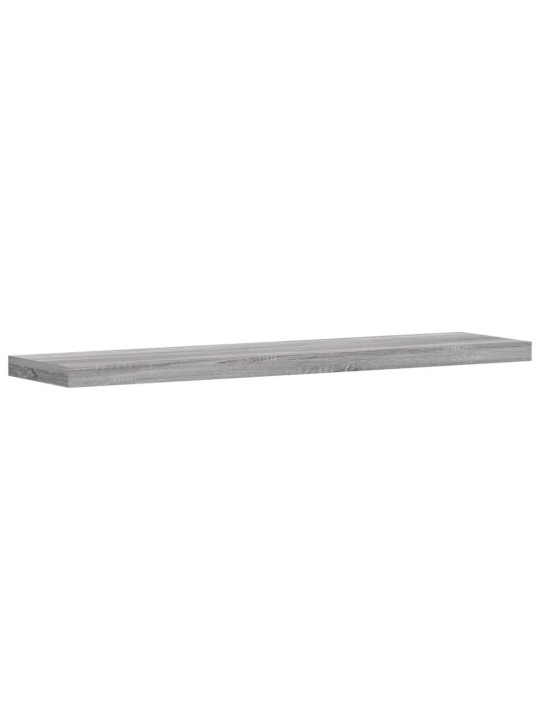 Nástěnné police 4 ks šedé sonoma 40x10x1,5 cm kompozitní dřevo