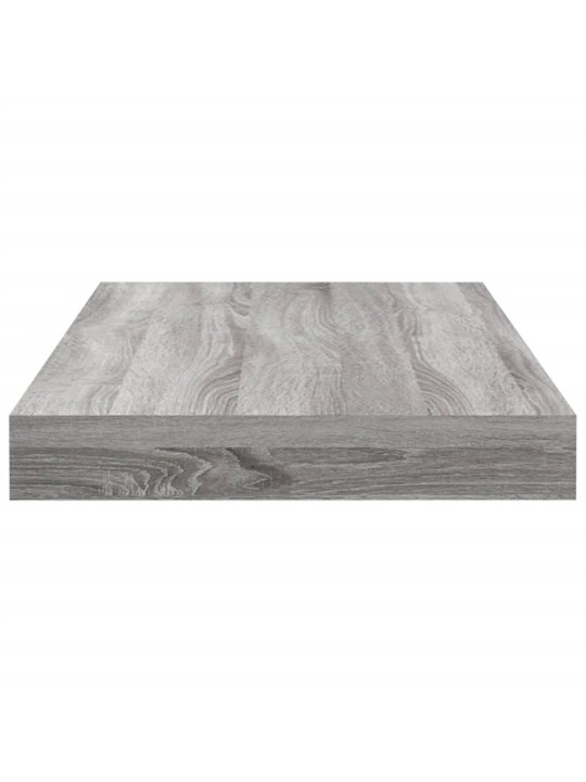 Nástěnné police 4 ks šedé sonoma 40x10x1,5 cm kompozitní dřevo