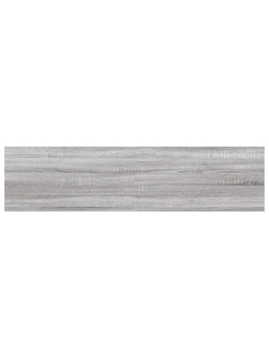 Nástěnné police 4 ks šedé sonoma 40x10x1,5 cm kompozitní dřevo