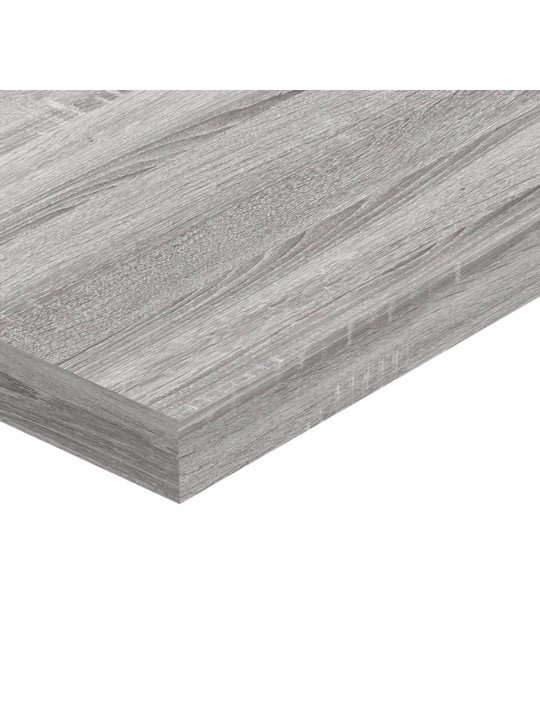 Nástěnné police 4 ks šedé sonoma 40x10x1,5 cm kompozitní dřevo