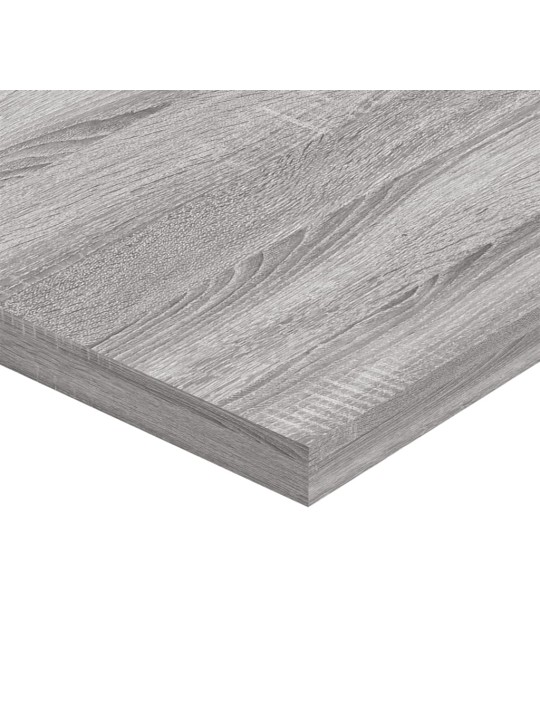 Nástěnné police 4 ks šedé sonoma 40x30x1,5 cm kompozitní dřevo