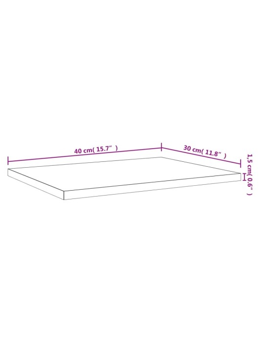 Nástěnné police 4 ks šedé sonoma 40x30x1,5 cm kompozitní dřevo