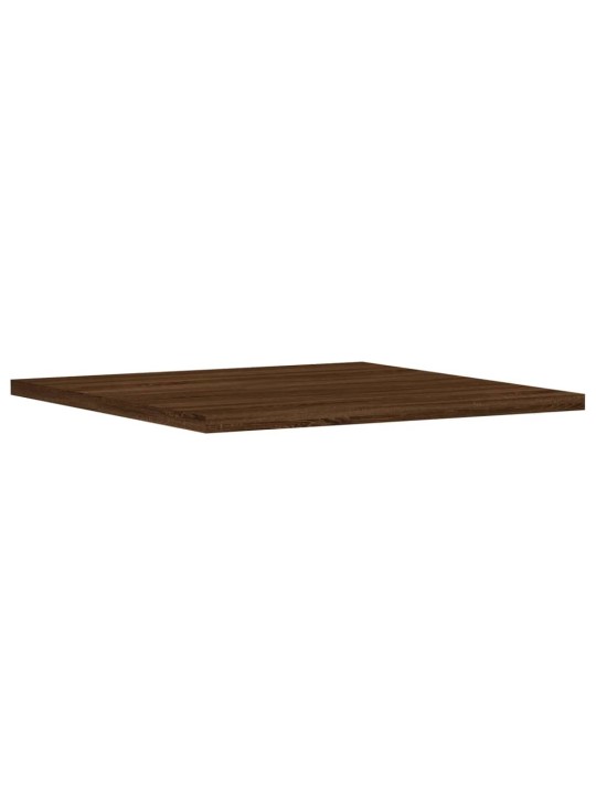 Nástěnné police 4 ks hnědý dub 40x40x1,5 cm kompozitní dřevo