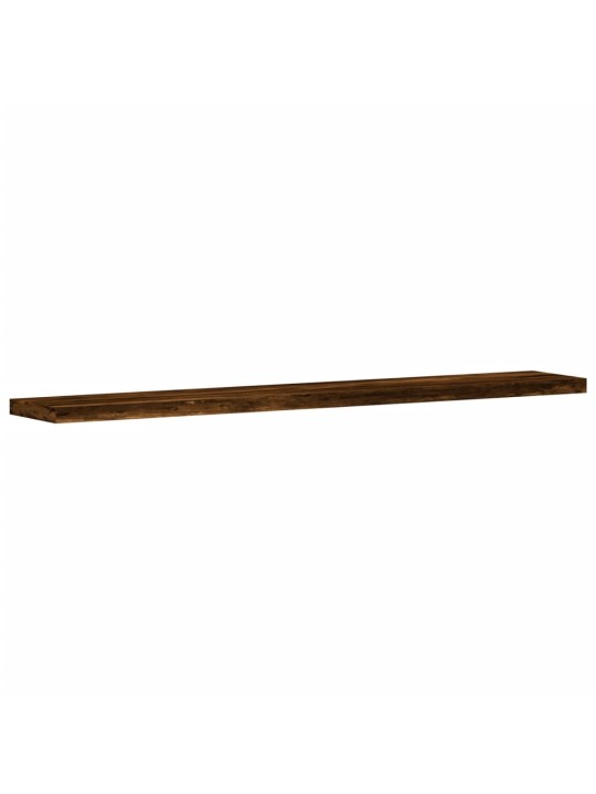 Nástěnné police 4 ks kouřový dub 60x10x1,5 cm kompozitní dřevo