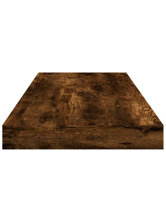 Nástěnné police 4 ks kouřový dub 60x10x1,5 cm kompozitní dřevo