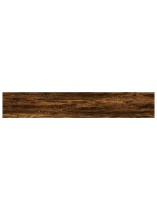 Nástěnné police 4 ks kouřový dub 60x10x1,5 cm kompozitní dřevo