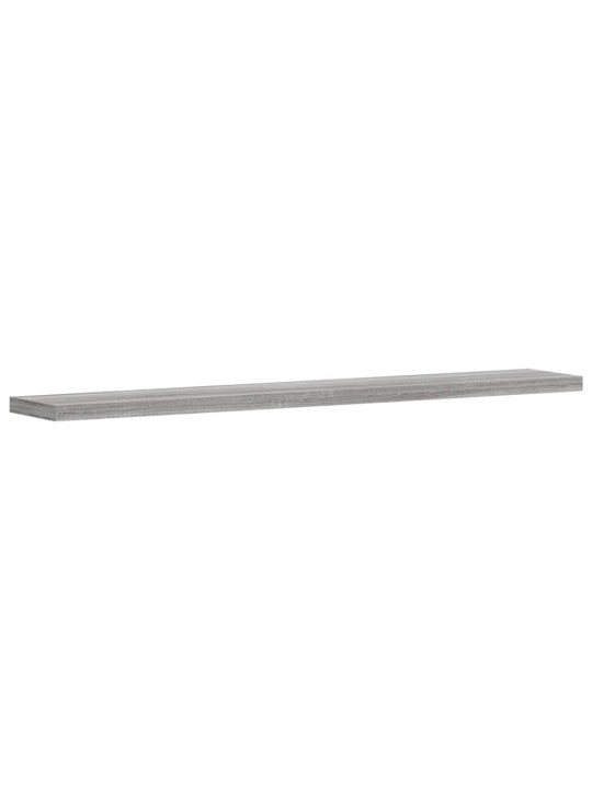 Nástěnné police 4 ks šedé sonoma 60x10x1,5 cm kompozitní dřevo