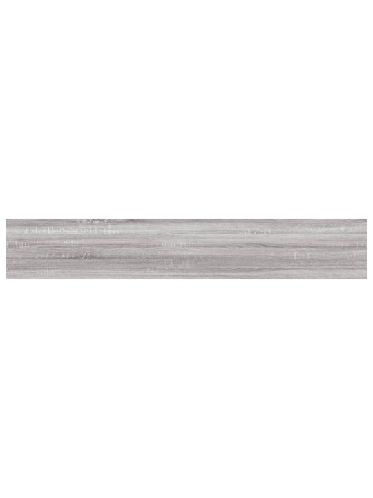 Nástěnné police 4 ks šedé sonoma 60x10x1,5 cm kompozitní dřevo