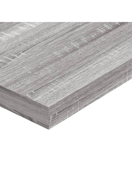 Nástěnné police 4 ks šedé sonoma 60x10x1,5 cm kompozitní dřevo