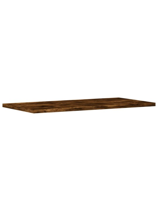 Nástěnné police 4 ks kouřový dub 60x20x1,5 cm kompozitní dřevo