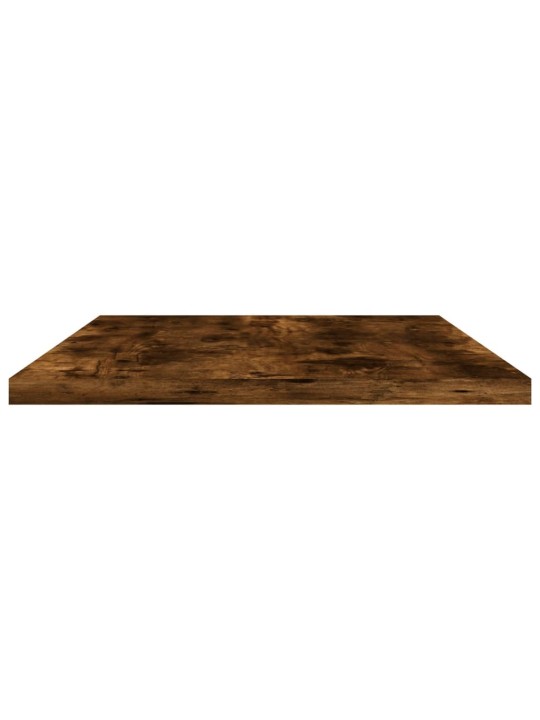 Nástěnné police 4 ks kouřový dub 60x20x1,5 cm kompozitní dřevo