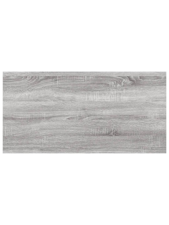 Nástěnné police 4 ks šedé sonoma 60x20x1,5 cm kompozitní dřevo