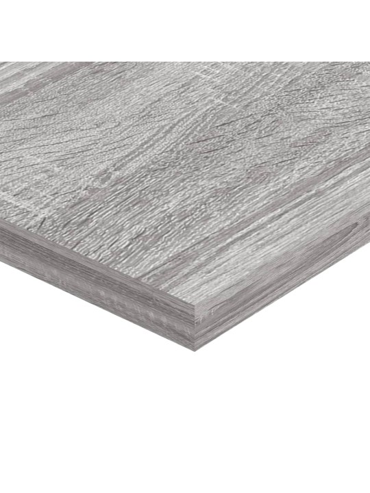 Nástěnné police 4 ks šedé sonoma 60x20x1,5 cm kompozitní dřevo
