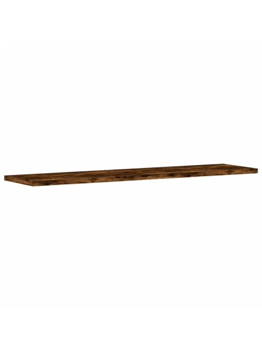 Nástěnné police 4 ks kouřový dub 80x20x1,5 cm kompozitní dřevo
