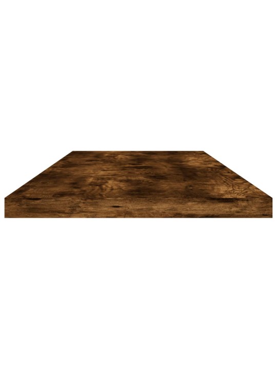 Nástěnné police 4 ks kouřový dub 80x20x1,5 cm kompozitní dřevo