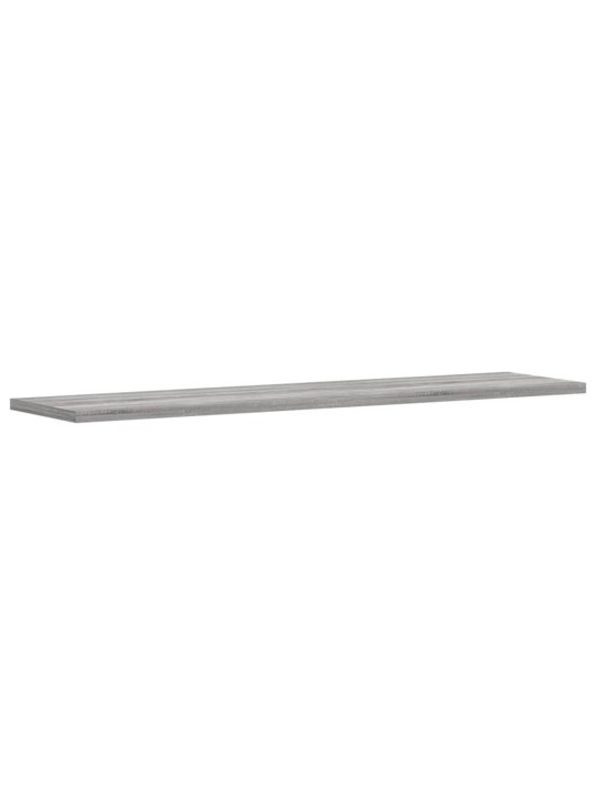 Nástěnné police 4 ks šedé sonoma 80x20x1,5 cm kompozitní dřevo