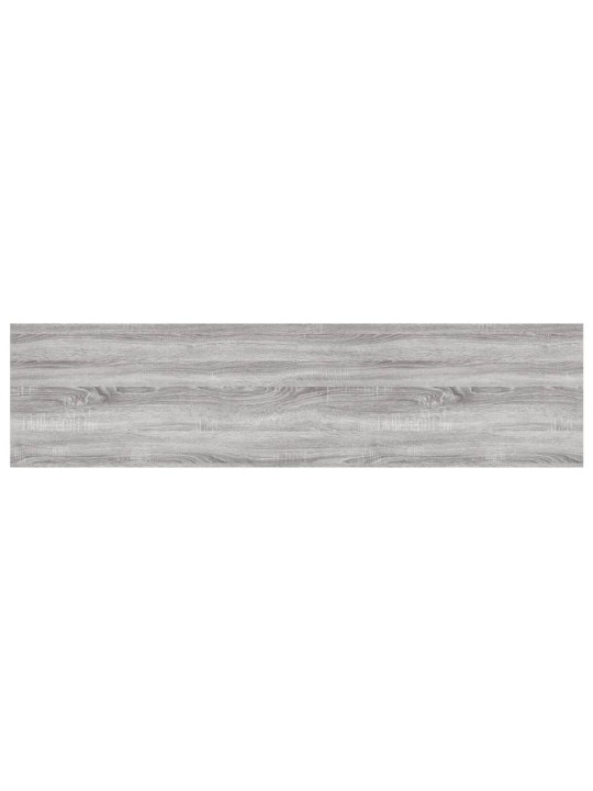 Nástěnné police 4 ks šedé sonoma 80x20x1,5 cm kompozitní dřevo