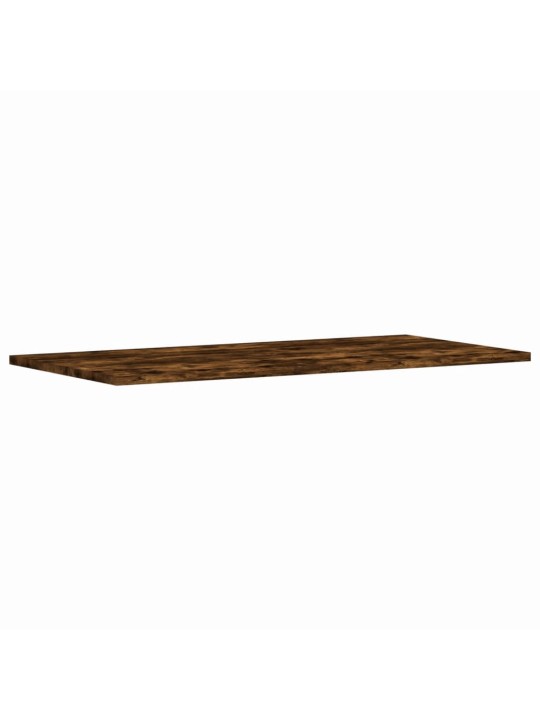 Nástěnné police 4 ks kouřový dub 80x40x1,5 cm kompozitní dřevo