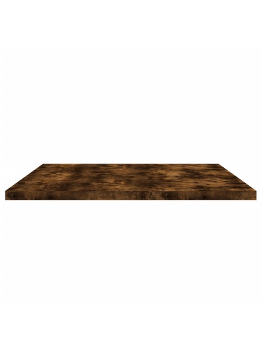 Nástěnné police 4 ks kouřový dub 80x40x1,5 cm kompozitní dřevo